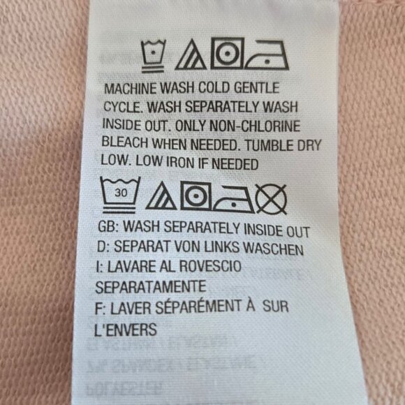 H By Halston Womens Light Pink Cotton Blend Moto Jacket Size 12 - Picture 10 of 11